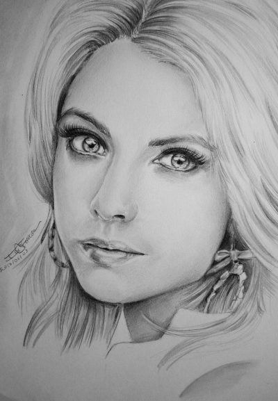 Ashley Benson, Influencer, Creative, Fashionista, Actress, Model Drawing