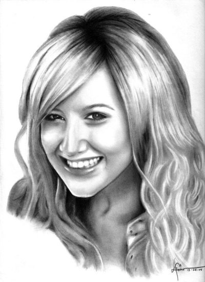 Ashley Tisdale, Actress, Producer, Philanthropist, Singer Drawing