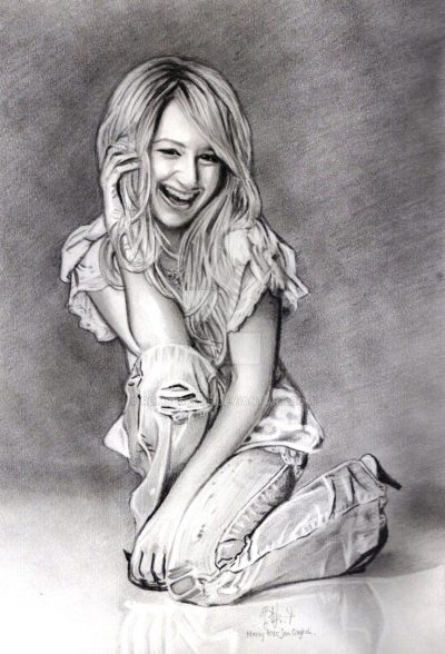 Ashley Tisdale, Actress, Producer, Philanthropist, Singer Drawing