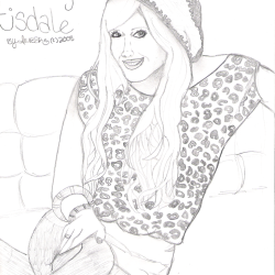 Ashley Tisdale Drawing Hand drawn