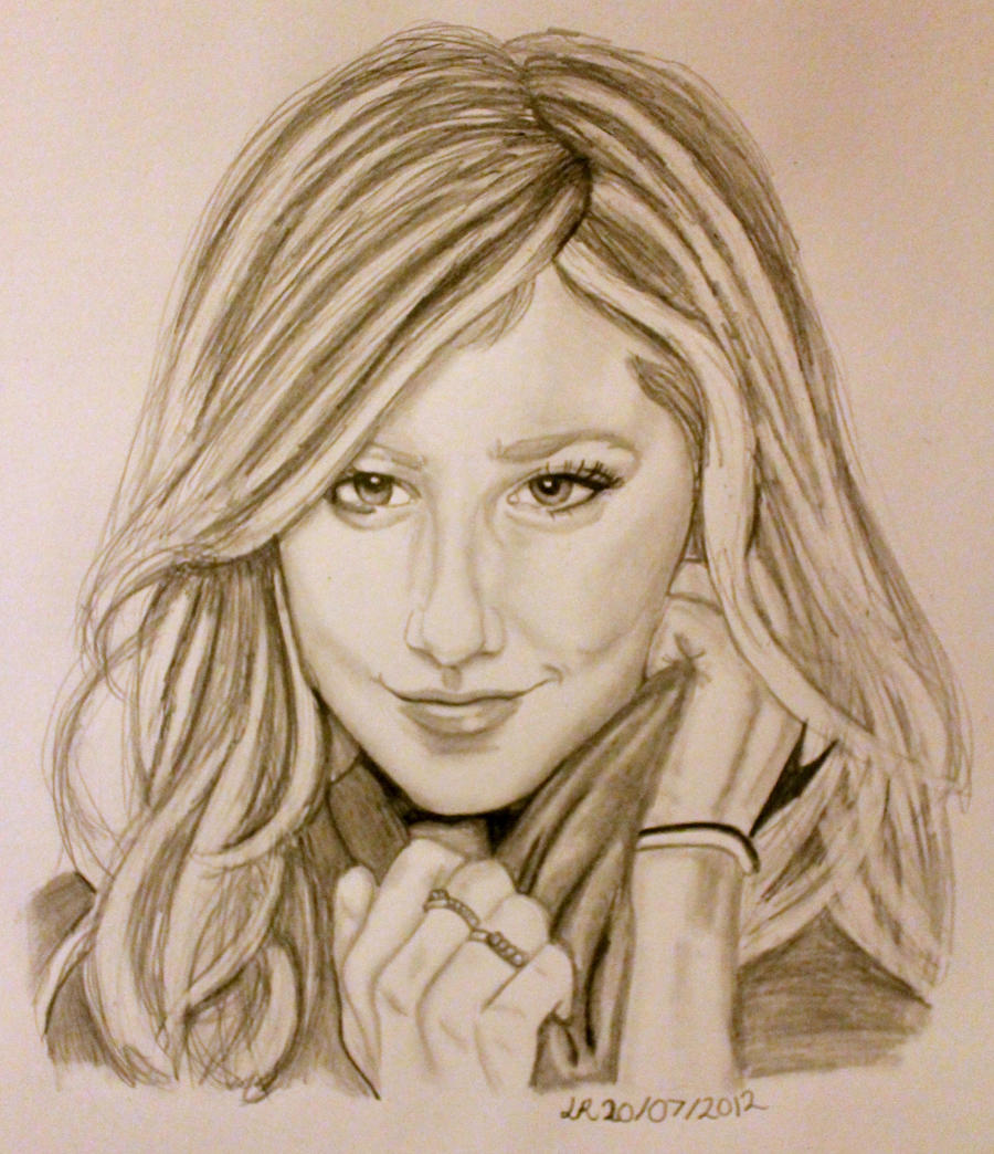 Ashley Tisdale Drawing Sketch