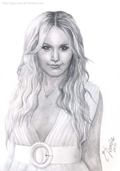 Ashley Tisdale, Actress, Philanthropist, Producer, Singer Drawing