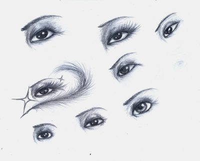 Eye, Sight, Gaze, Glance, Vision Drawing