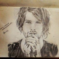 Asking Alexandria Drawing Intricate Artwork