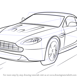 Aston Martin Drawing Art