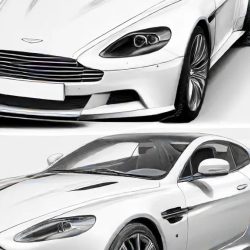 Aston Martin Drawing Easy Sketch