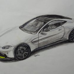 Aston Martin Drawing Modern Sketch