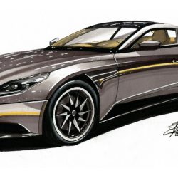 Aston Martin Drawing Sketch