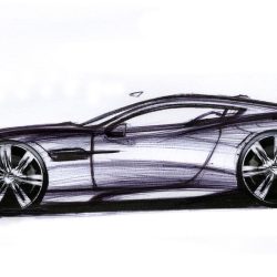 Aston Martin Drawing Unique Art