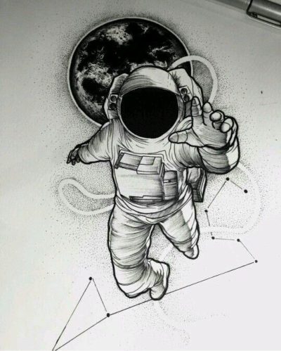 Astronaut, Adventure, Science, Exploration, Space Drawing