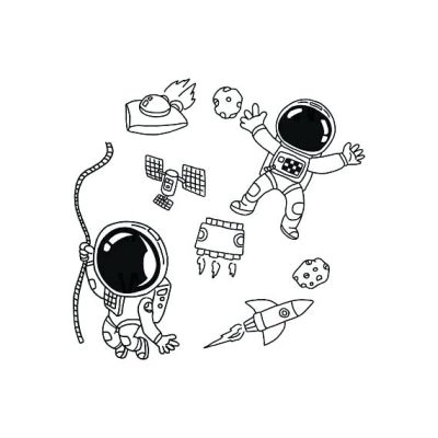 Astronaut, Adventure, Exploration, Space, Discovery Drawing