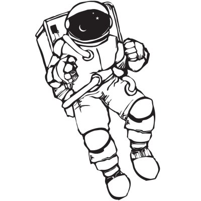 Astronaut, Adventure, Science, Exploration, Space Drawing