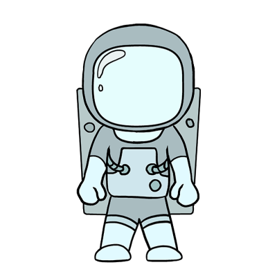 Astronaut, Adventure, Exploration, Space, Discovery Drawing