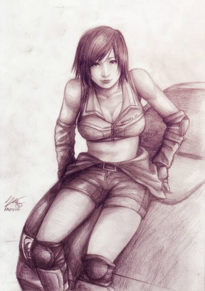 Asuka Kazama, Martial Artist, Japanese Heritage, Strong-Willed, Tekken Series Drawing