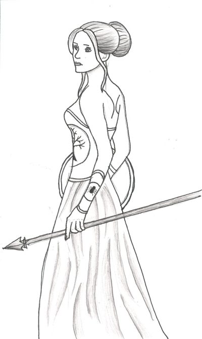 Athena, Knowledge, Warfare, Wisdom, Strategy Drawing