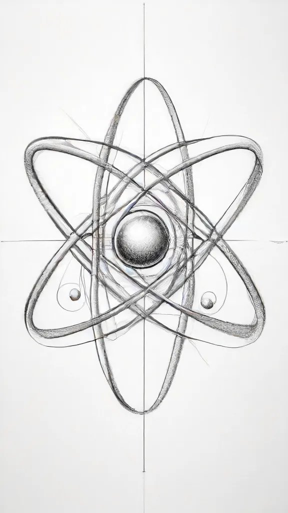 Atom Drawing Sketch Picture