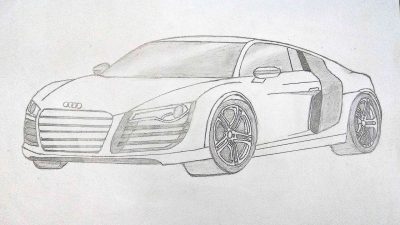 Audi Luxury, Audi Performance, Audi Engineering, Audi Design, Audi Innovation Drawing