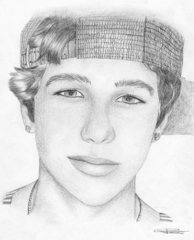 Austin Mahone, Teen Idol, Pop Sensation, Musician, Singer-Songwriter Drawing