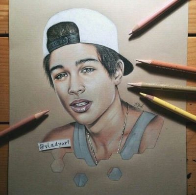 Austin Mahone, Music Artist, Teen Idol, Pop Sensation, Social Media Star Drawing