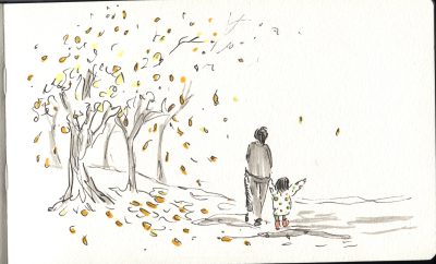 Autumn, Chill, Crisp, Leaves, Harvest Drawing