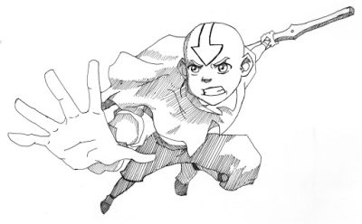 Avatar The Last Airbender, Friendship, Elements, Destiny, Bending Drawing