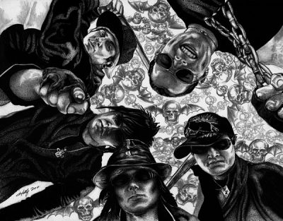 Avenged Sevenfold, Metalcore, Band, Rock, Music Drawing