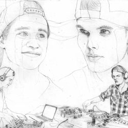 Avicii Drawing Art