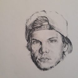 Avicii Drawing Hand drawn