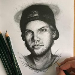 Avicii Drawing Sketch