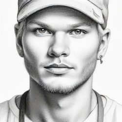 Avicii Drawing Sketch Photo