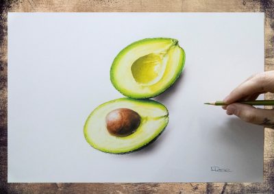 Avocado, Nutrient-Rich, Versatile, Creamy, Delicious Drawing