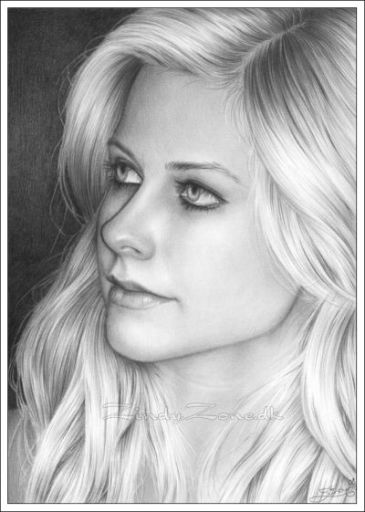 Avril Lavigne, Canadian, Singer-Songwriter, Iconic, Pop-Punk Drawing