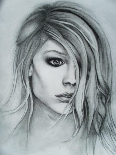 Avril Lavigne, Canadian, Singer-Songwriter, Iconic, Pop-Punk Drawing