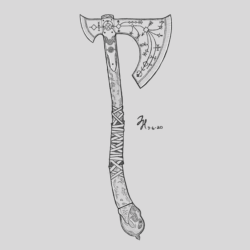 Axe Drawing Art