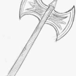 Axe Drawing Professional Artwork