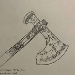 Axe Drawing Sketch