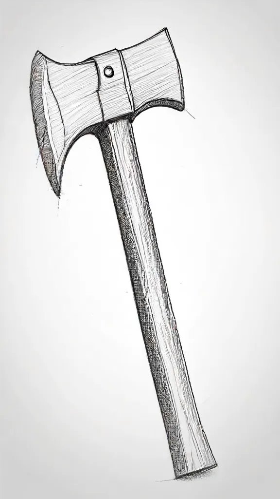 Axe Drawing Sketch Picture