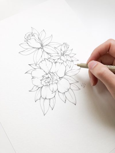 Garden, Serenity, Sanctuary, Nature, Blooming Drawing