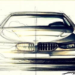 BMW Drawing Fine Art