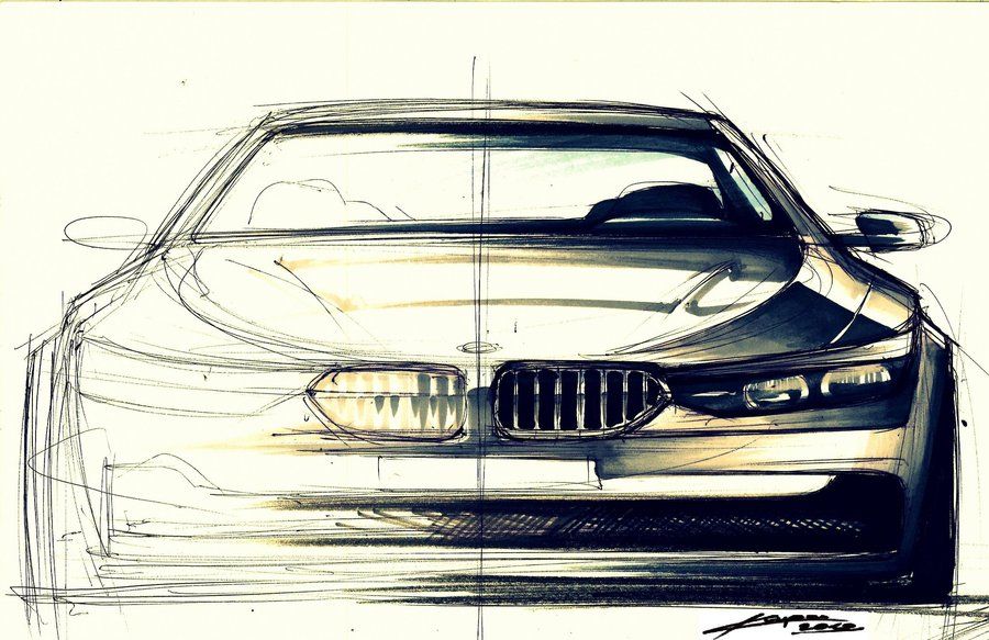 BMW Drawing Fine Art