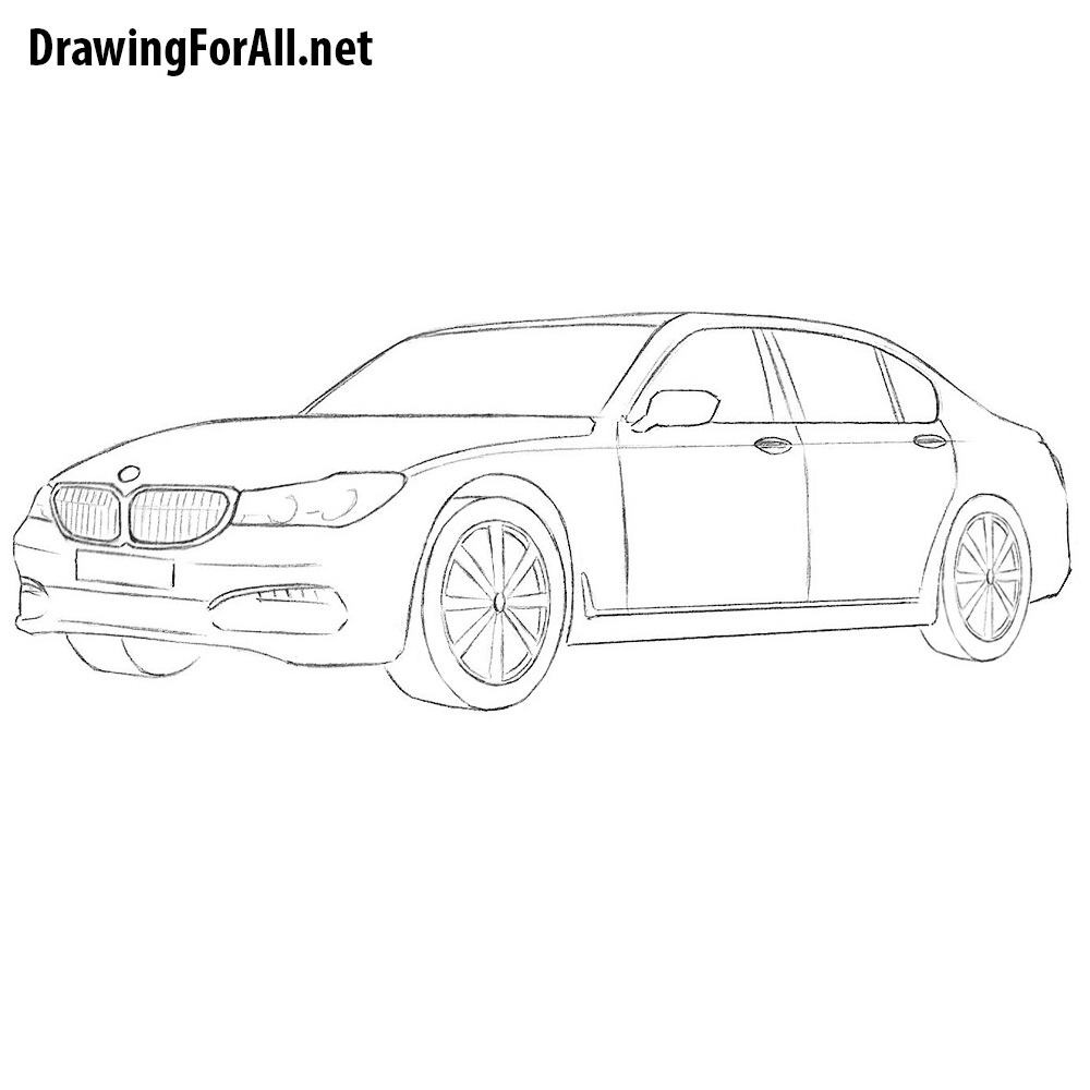 BMW Drawing Modern Sketch