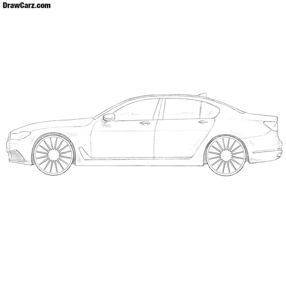 BMW Drawing Professional Artwork