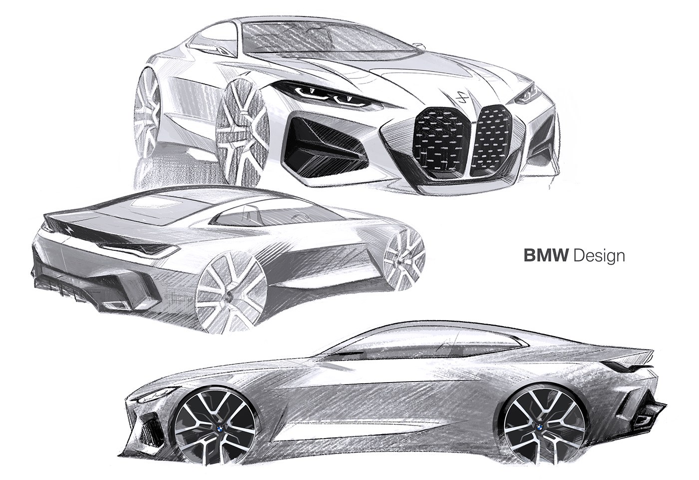 BMW Drawing Unique Art