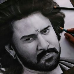 Baahubali Drawing Art