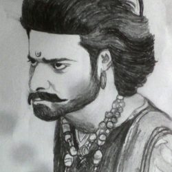 Baahubali Drawing Modern Sketch