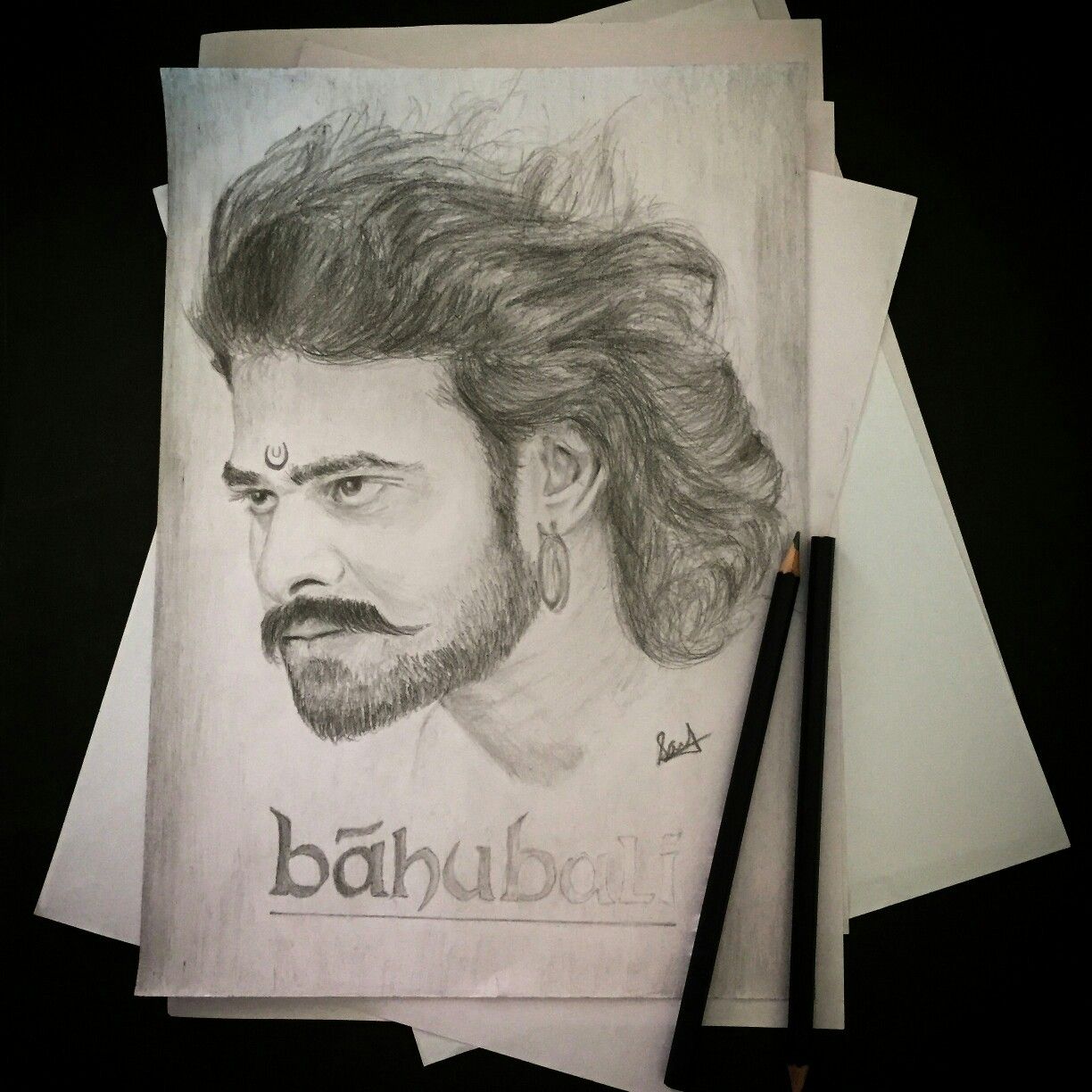 Baahubali Drawing Photo