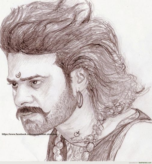 Baahubali Drawing Picture