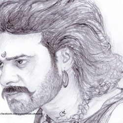 Baahubali Drawing Stunning Sketch