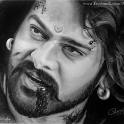 Baahubali Drawing Unique Art