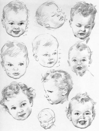 Babies, Care, Development, Milestones, Growth Drawing